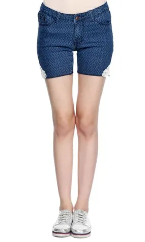 35125 Decorated Short - Navy Blue