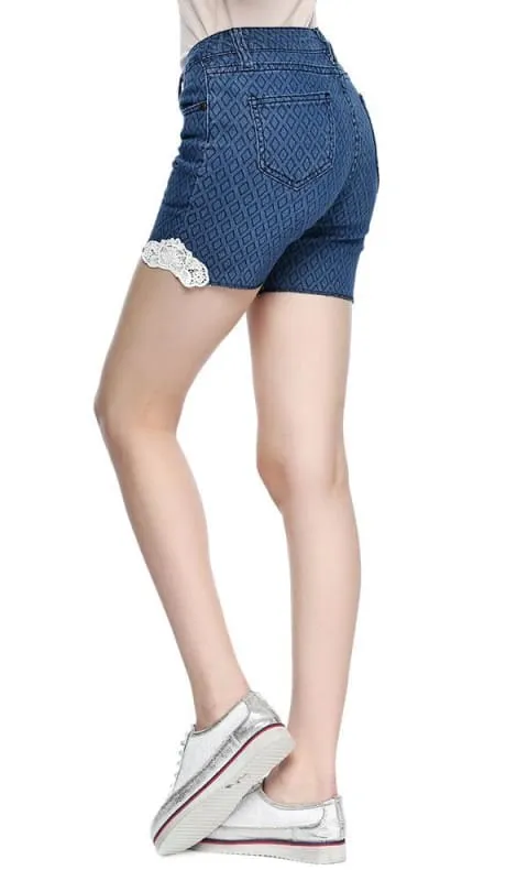 35125 Decorated Short - Navy Blue