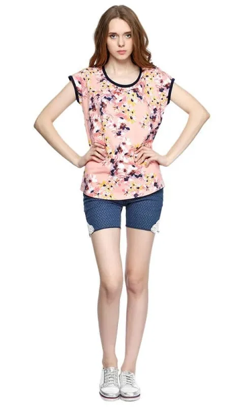 35125 Decorated Short - Navy Blue