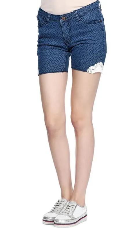 35125 Decorated Short - Navy Blue