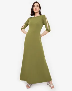 Amoris 3/4 Sleeves Maxi Dress