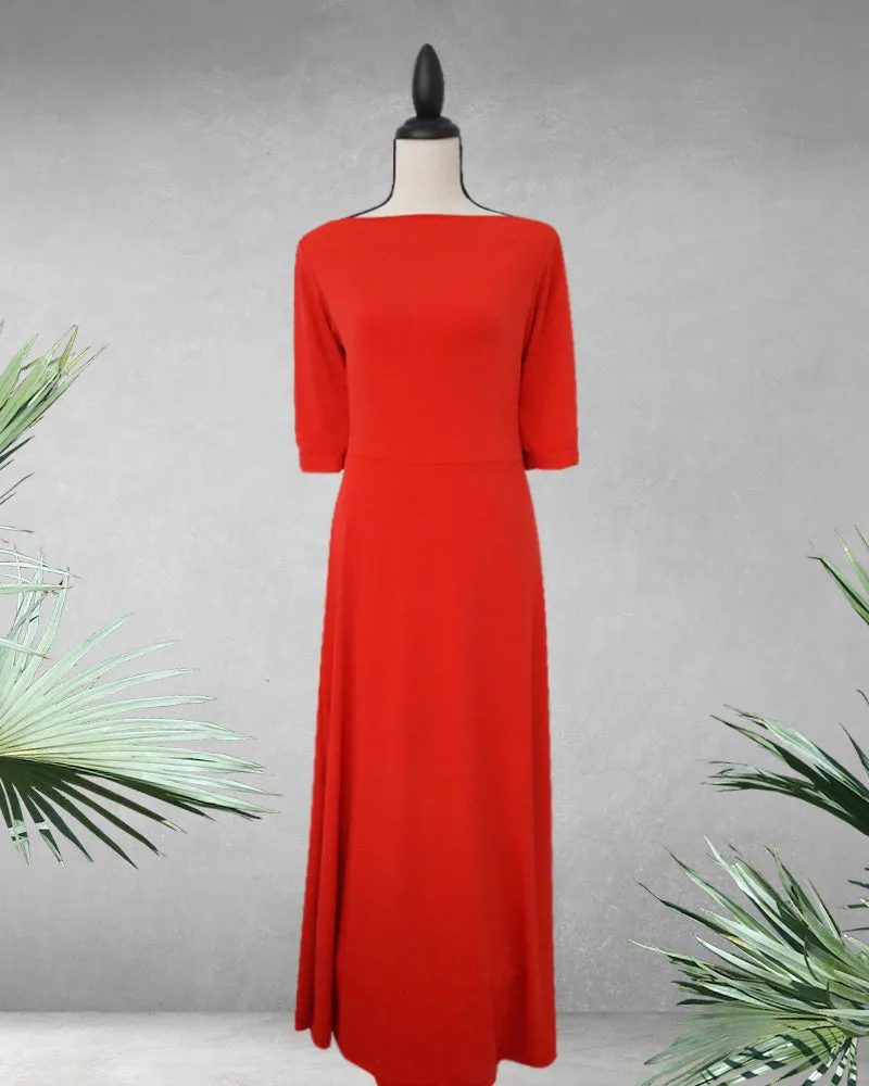 Amoris 3/4 Sleeves Maxi Dress