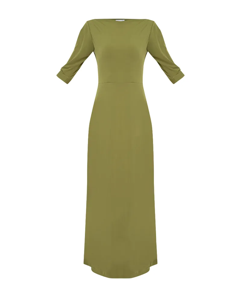 Amoris 3/4 Sleeves Maxi Dress
