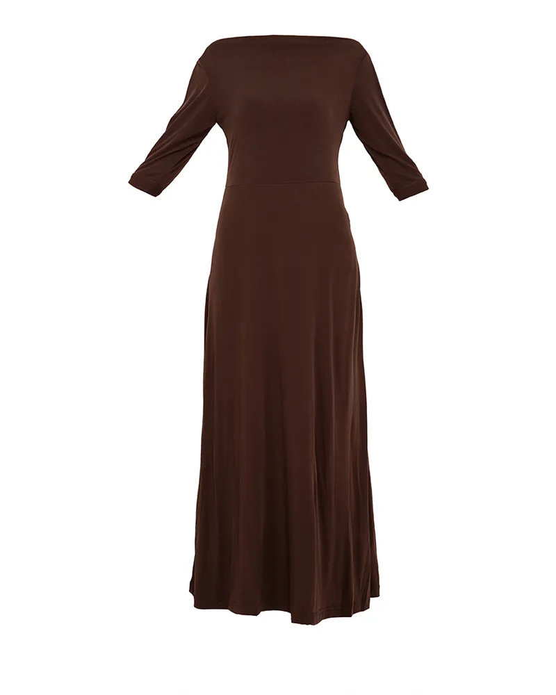 Amoris 3/4 Sleeves Maxi Dress