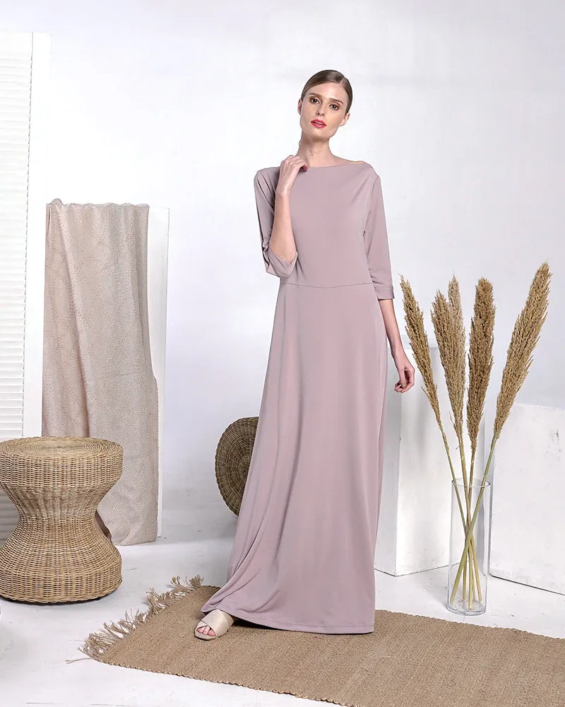 Amoris 3/4 Sleeves Maxi Dress
