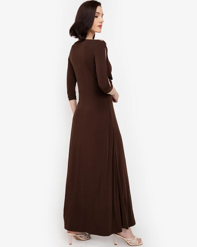 Amoris 3/4 Sleeves Maxi Dress