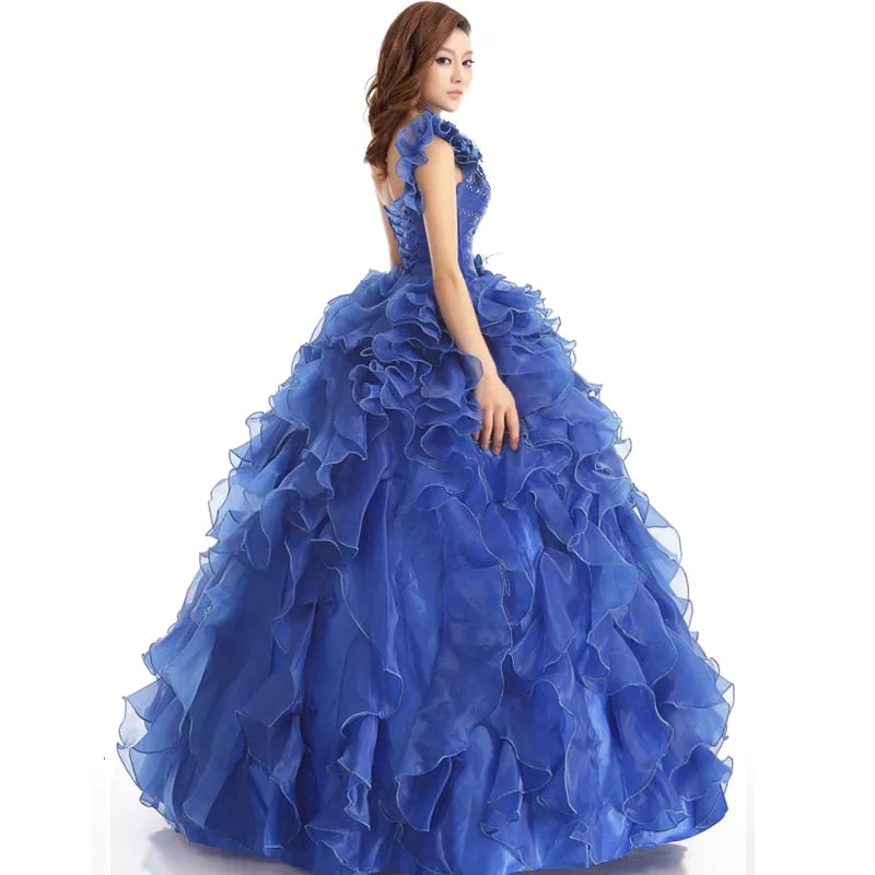 Arrival Evening Dress Ball Gown One Shoulder Ruffle