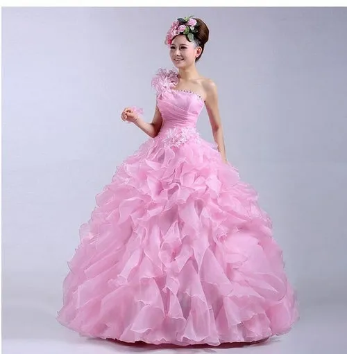 Arrival Evening Dress Ball Gown One Shoulder Ruffle