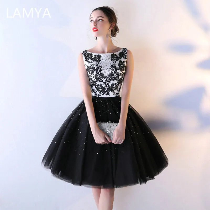 Back Ball Gown With Crystal Evening Party Dresses Vintage Lace