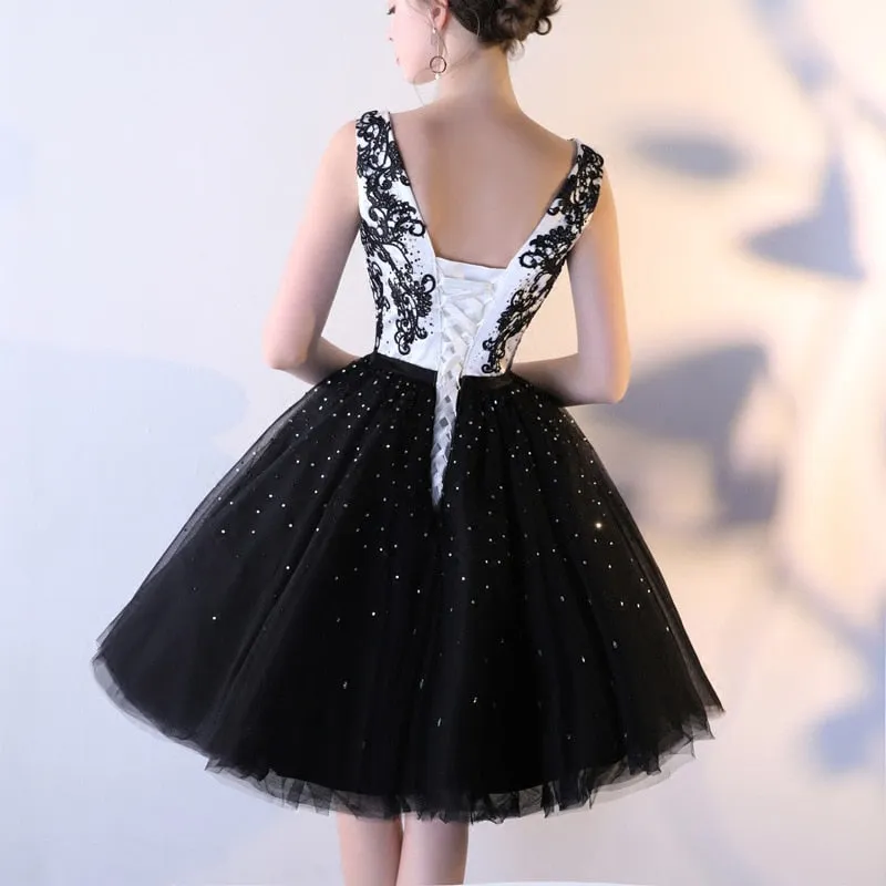 Back Ball Gown With Crystal Evening Party Dresses Vintage Lace