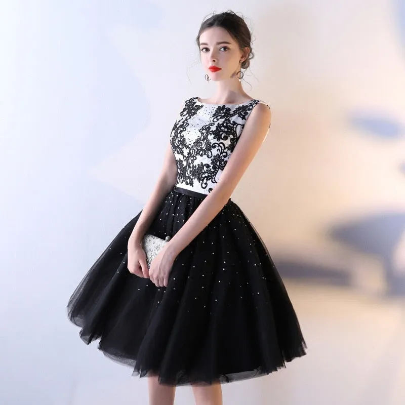 Back Ball Gown With Crystal Evening Party Dresses Vintage Lace