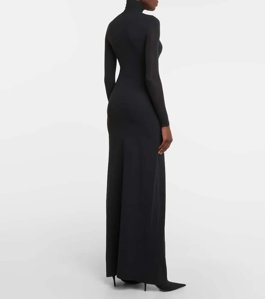 Balenciaga Ribbed knit cover-up dress