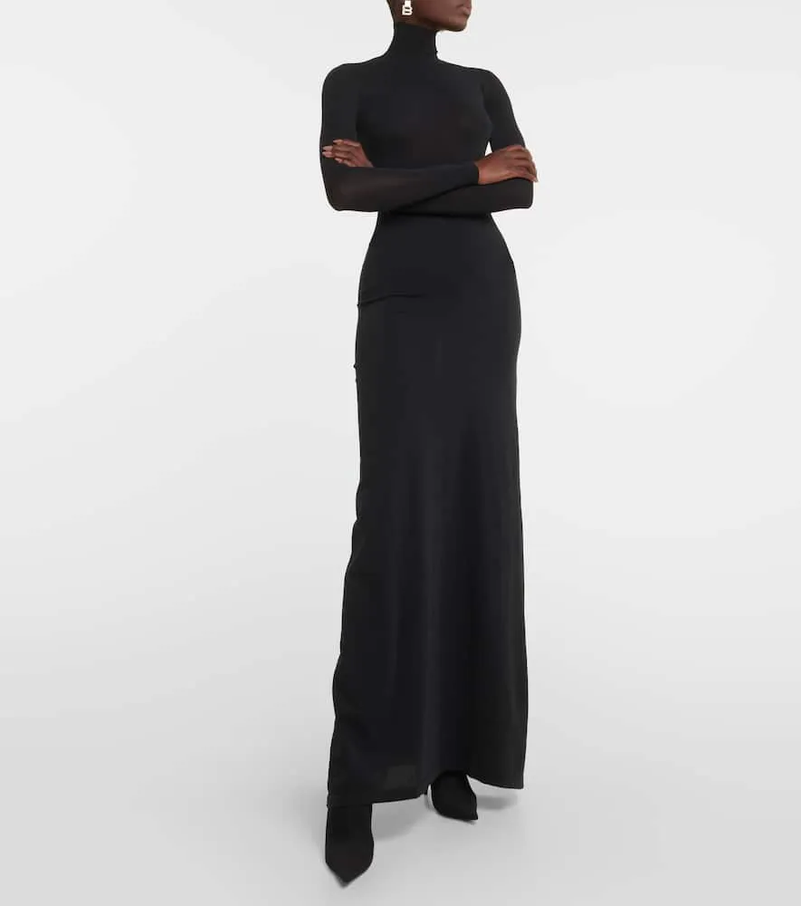 Balenciaga Ribbed knit cover-up dress