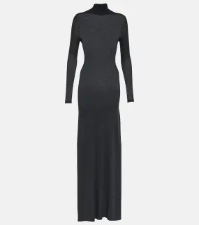 Balenciaga Ribbed knit cover-up dress