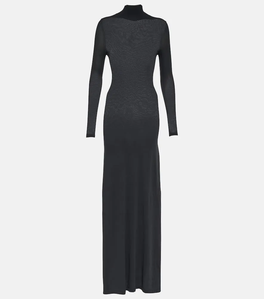 Balenciaga Ribbed knit cover-up dress