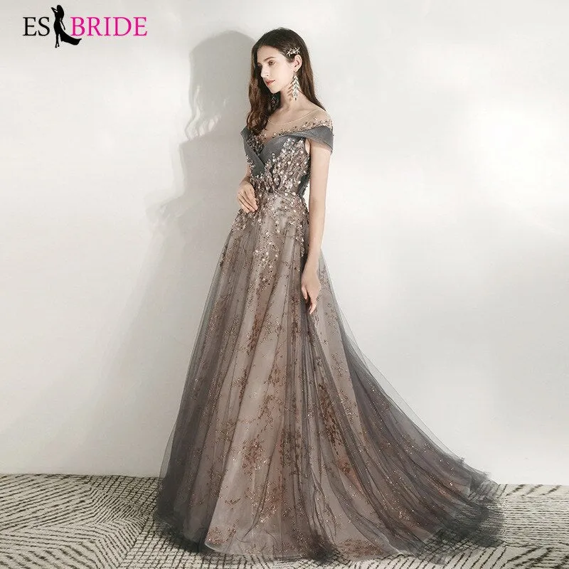 Banquet evening dress women new host party dress temperament thin