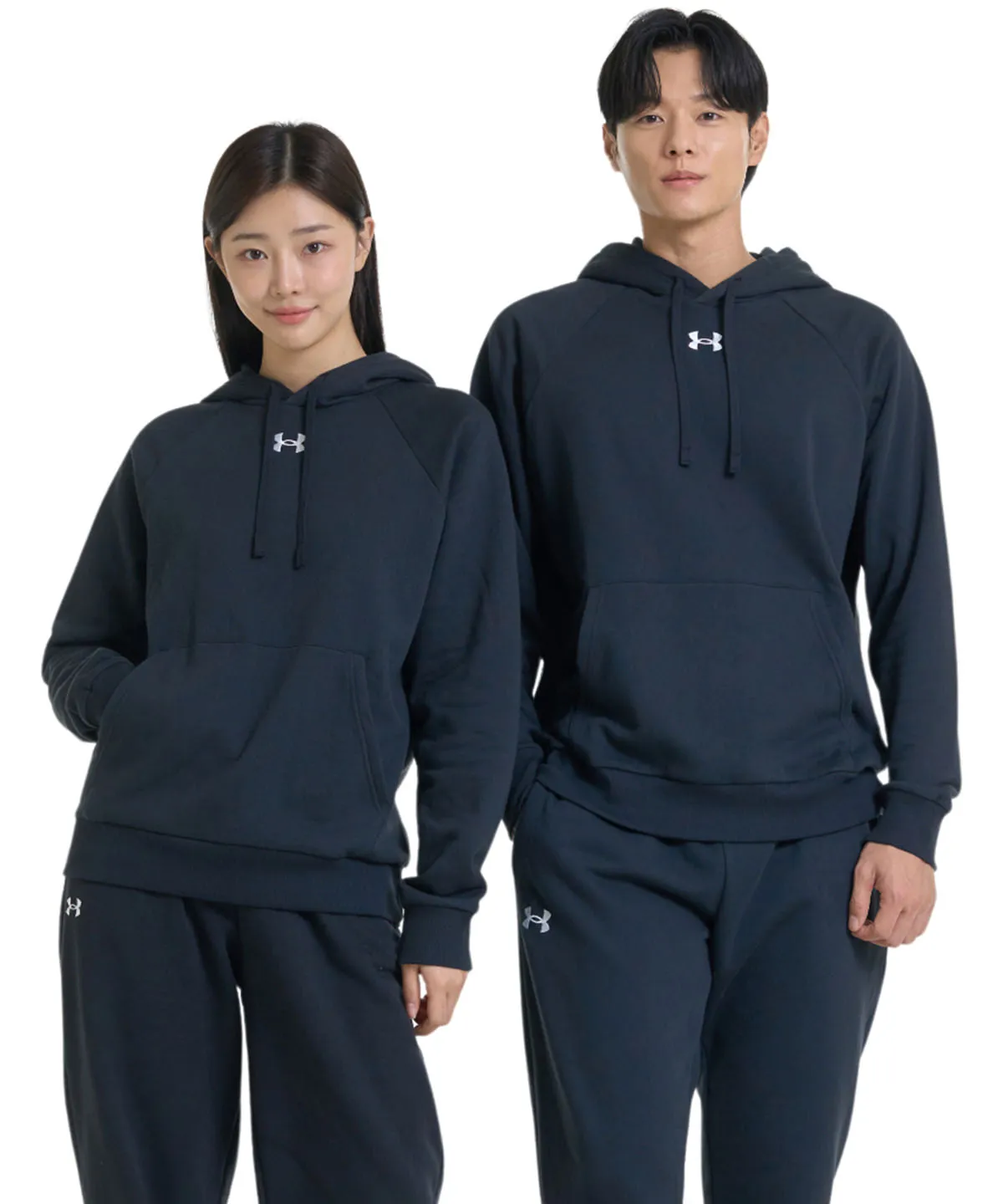 Castlerock Light Heather - UA Rival fleece hoodie