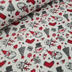 Christmas Fun Jersey, priced by half metre