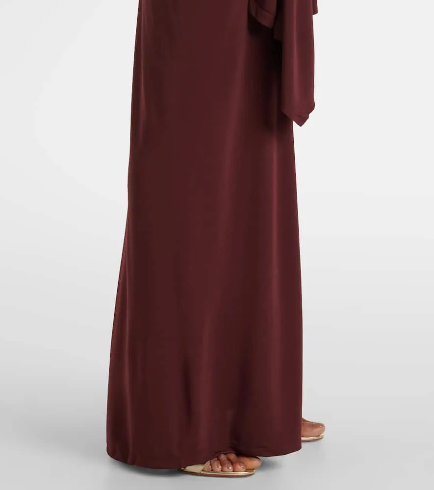 Christopher Esber Bezel Quartz cutout strapless jersey gown