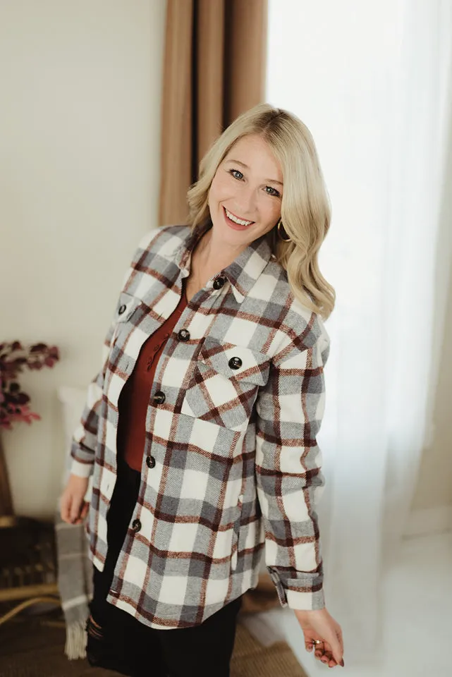 Collared Button Jacket