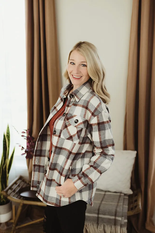 Collared Button Jacket