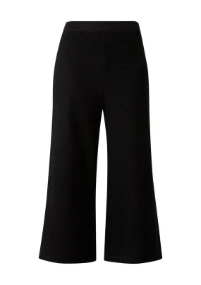Comma wide trousers, black