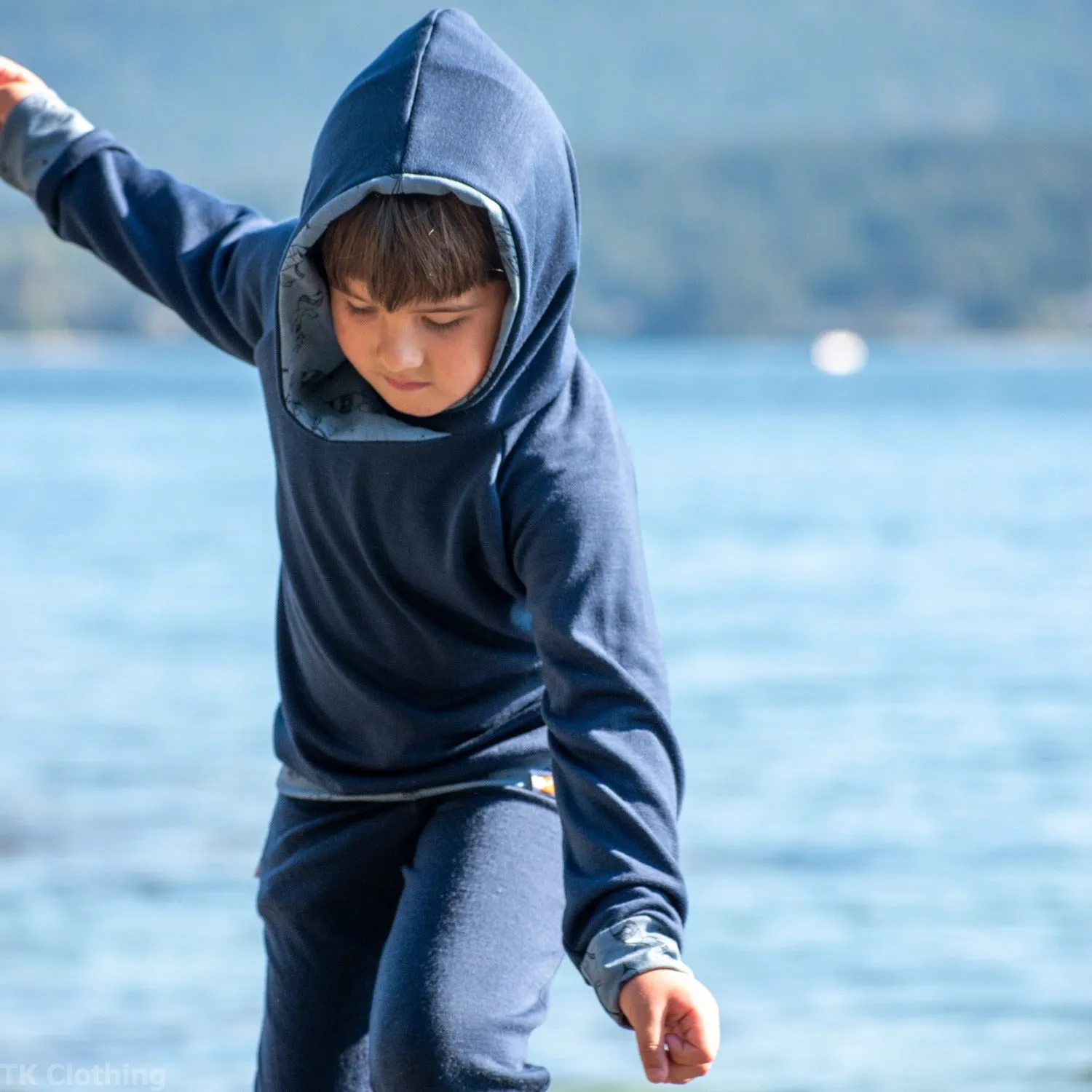 Custom East Coast Merino Wool Hoodies - Kids