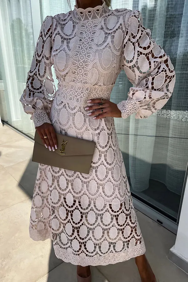 Elegant Long Sleeve Maxi Dress