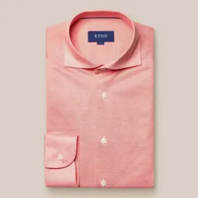 Eton Classic Fit Button Under Dobby Shirt Peach