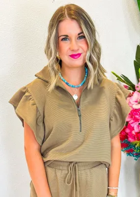 For Fun Top - Taupe