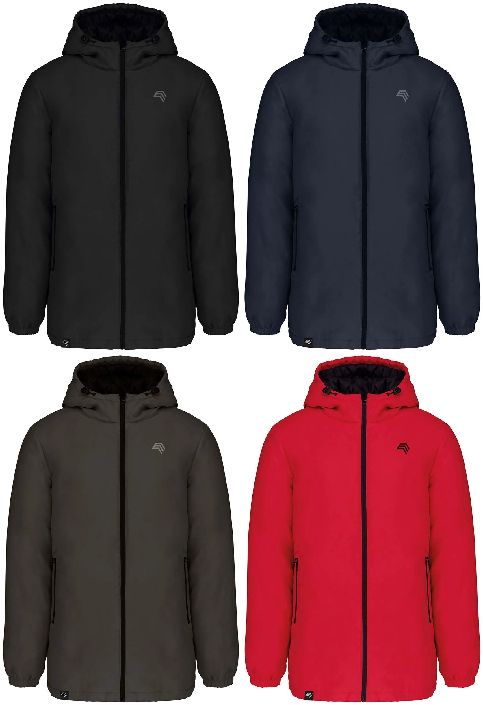 KRB 6152 ― Unisex Kapuzenparka aus recyceltem Polyester - Navy Blau