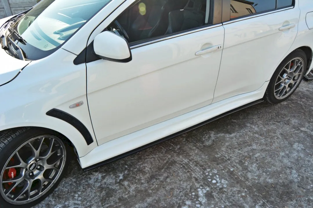 Maxton Design - SIDE SKIRTS DIFFUSERS MITSUBISHI LANCER EVO X (2007-2015)
