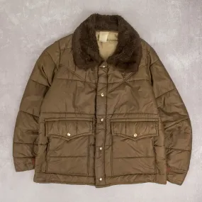MEN'S VINTAGE 1980S QUILTED JACKET - LARGE