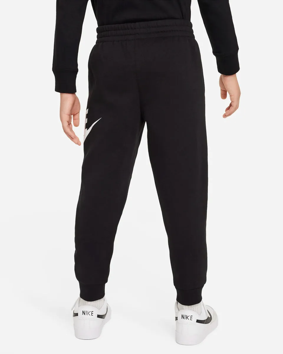 NIKE JUNIOR HBR BLACK TRACKPANTS