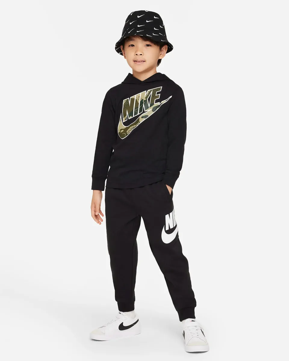 NIKE JUNIOR HBR BLACK TRACKPANTS
