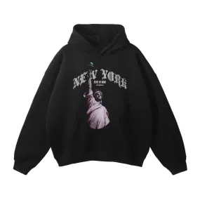 NYC State of Mind Oversized Fleece Hoodie