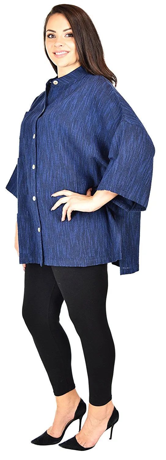 Oversized Shirt, Boxy Shirt, Button Down Tunic, Plus size shirt Plus size Blouse, Women Shirt, Cotton Blouse