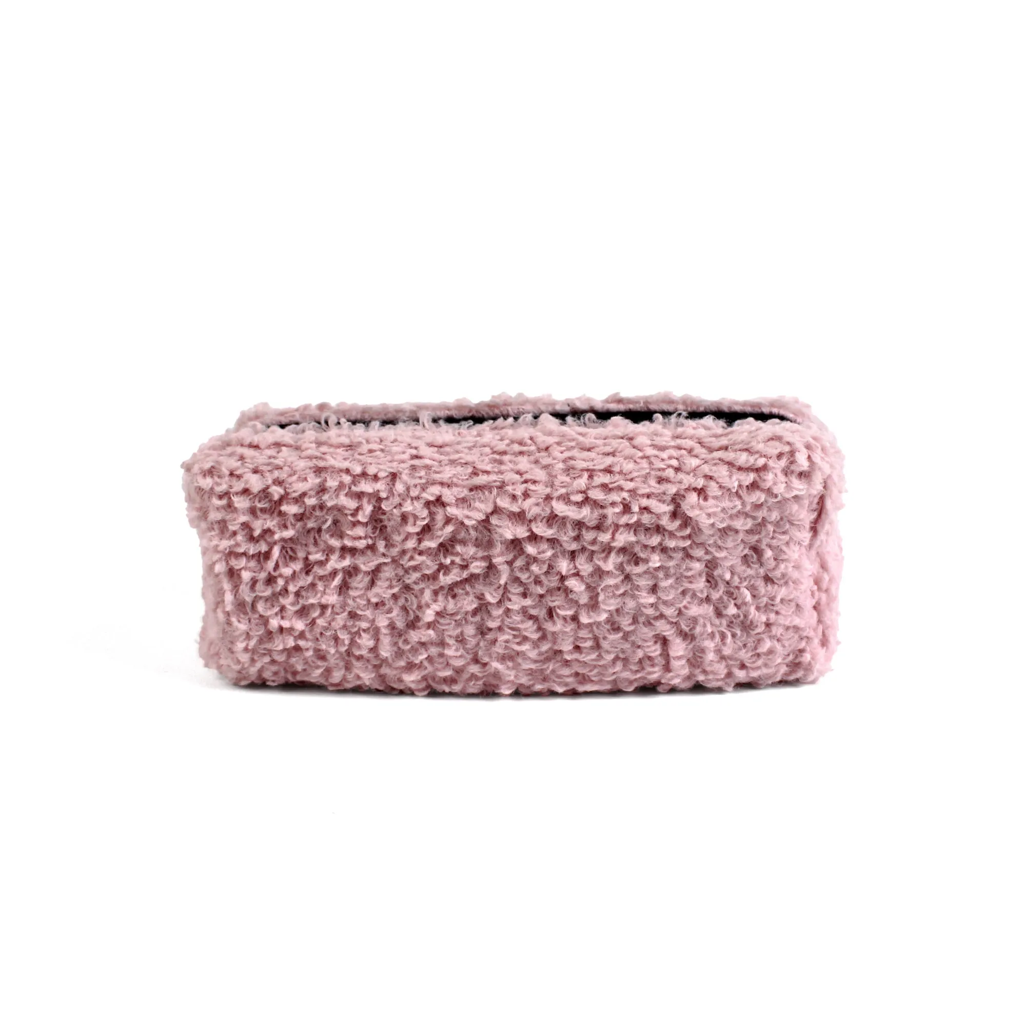 Powder Pink Plush School Pencil Case Personalization