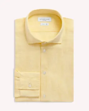 Richard James Linen Shirt Yellow