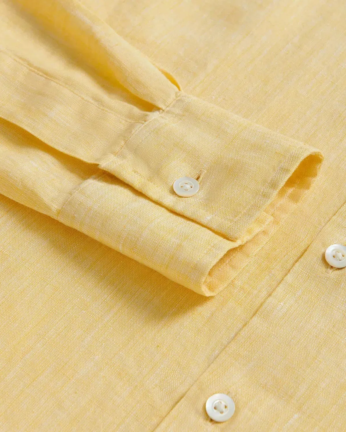 Richard James Linen Shirt Yellow