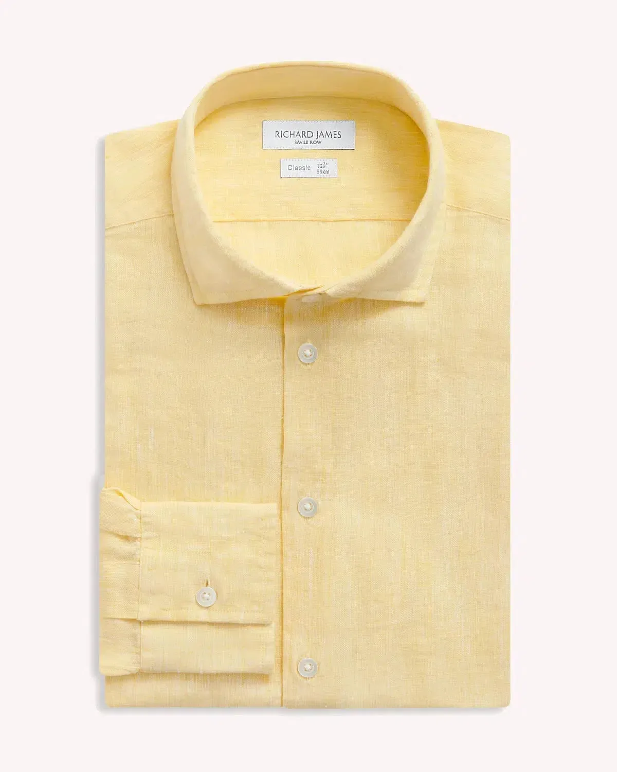 Richard James Linen Shirt Yellow