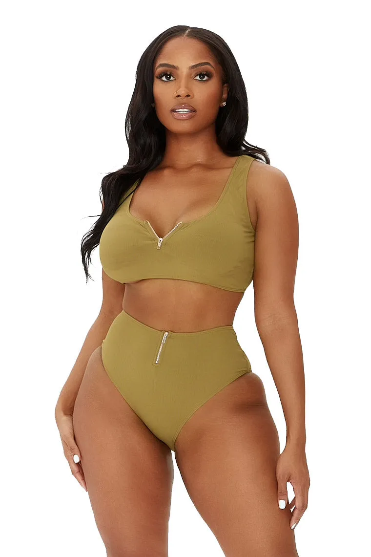 SEAL THE DEAL BIKINI-OLIVE