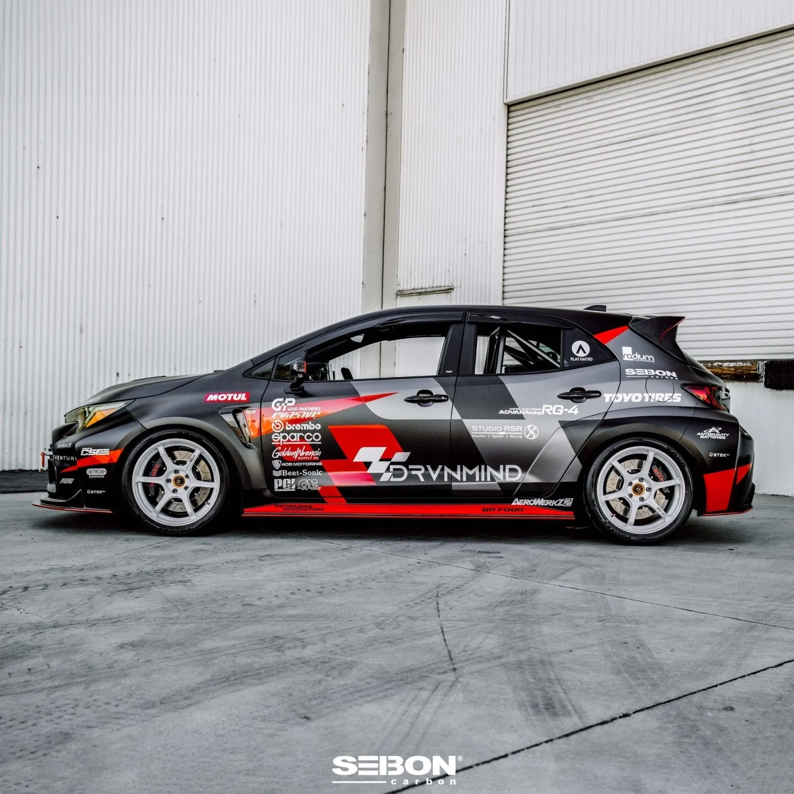 Seibon MB-Style Carbon Fiber Side Skirts (2023  Toyota GR Corolla)