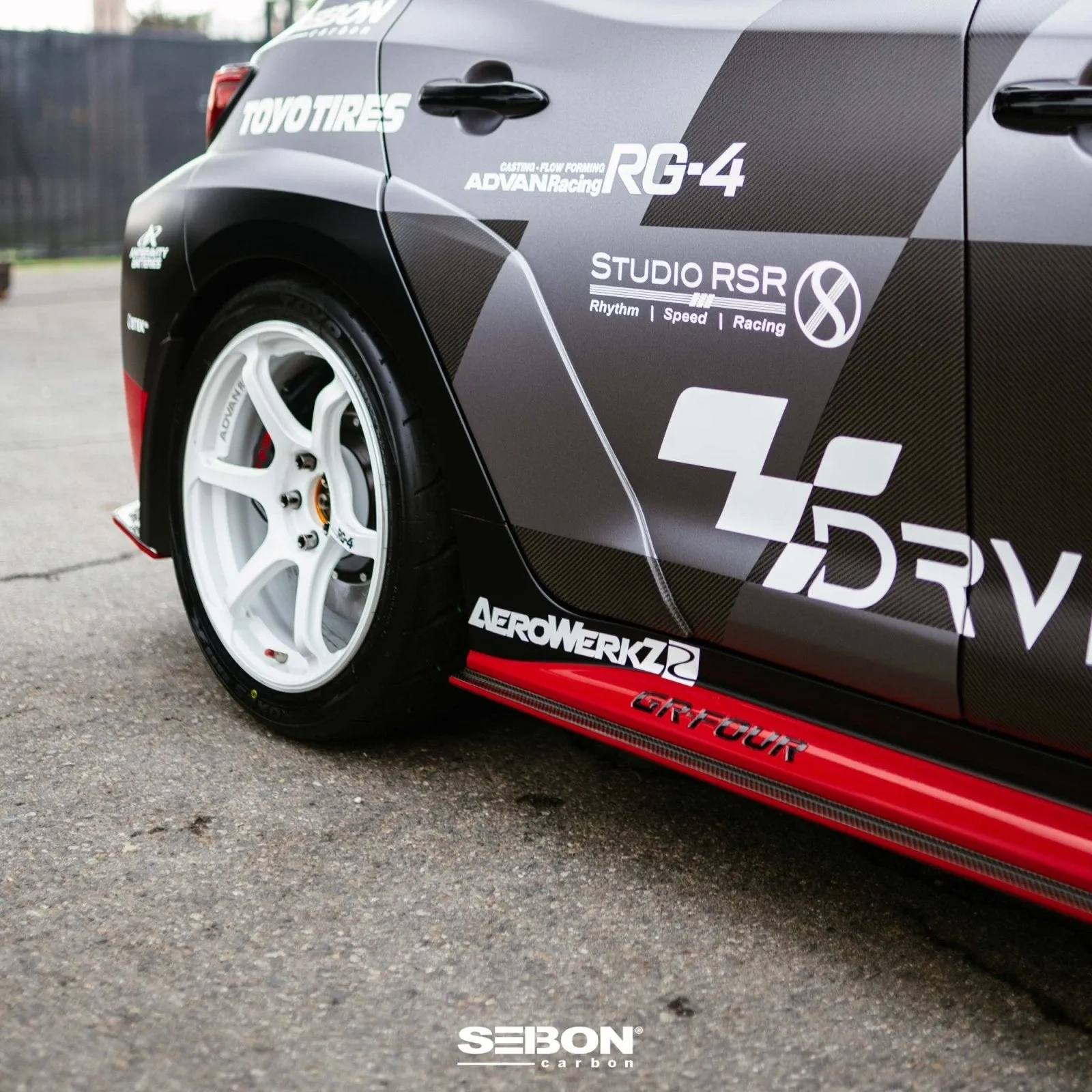 Seibon MB-Style Carbon Fiber Side Skirts (2023  Toyota GR Corolla)