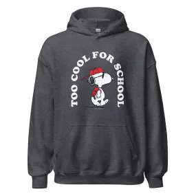Snoopy Too Cool For School Adult Hoodie