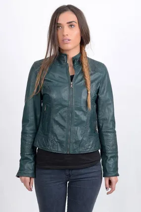 Stylish Women Bomber Leather Jacket 2023 By TJS