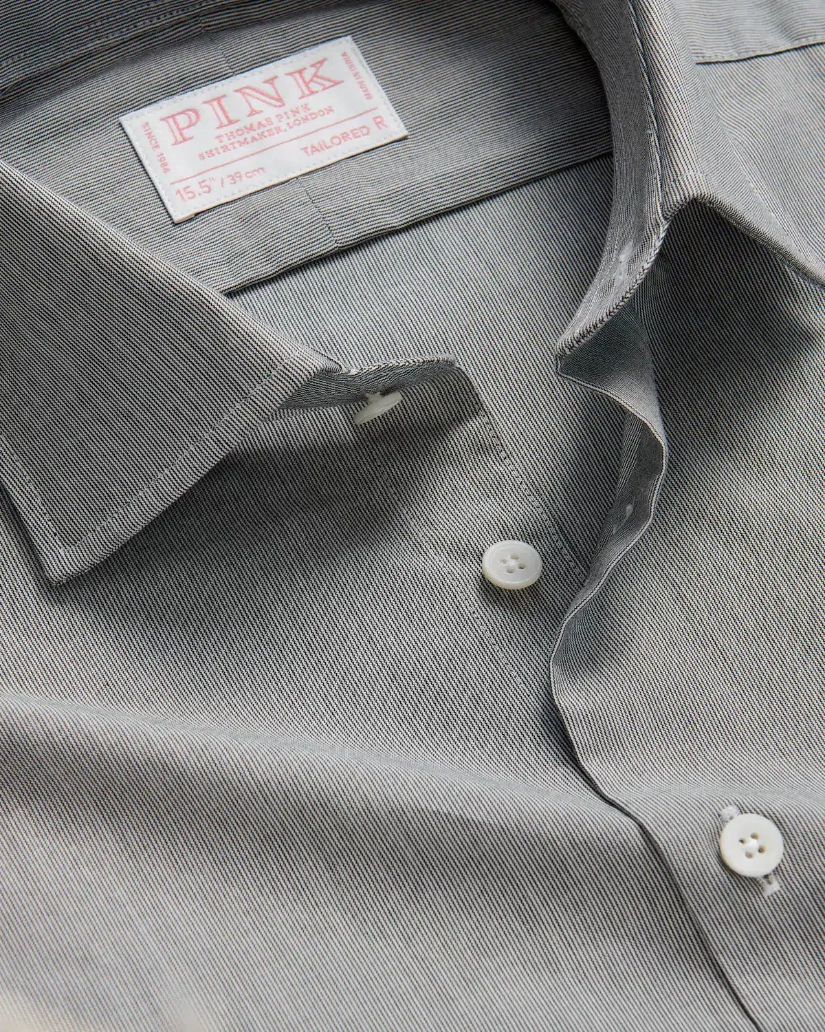 Thomas Pink Tailored Fit Formal Fine Stripe Shirt Black/White