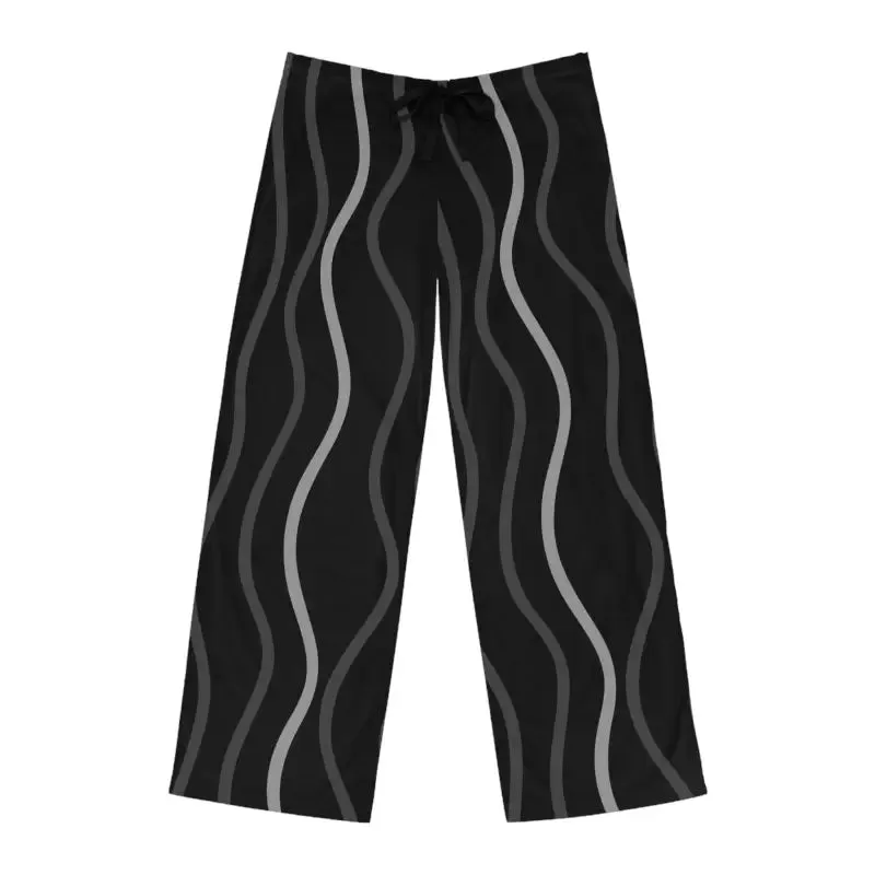 Wavy Vertical Stripes Cozy Pajama Pants