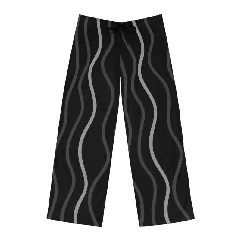 Wavy Vertical Stripes Cozy Pajama Pants