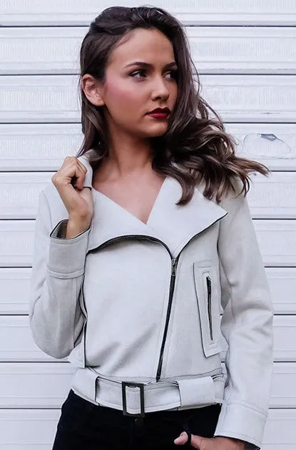 Women's Faux Leather Stylish Casual Jacket